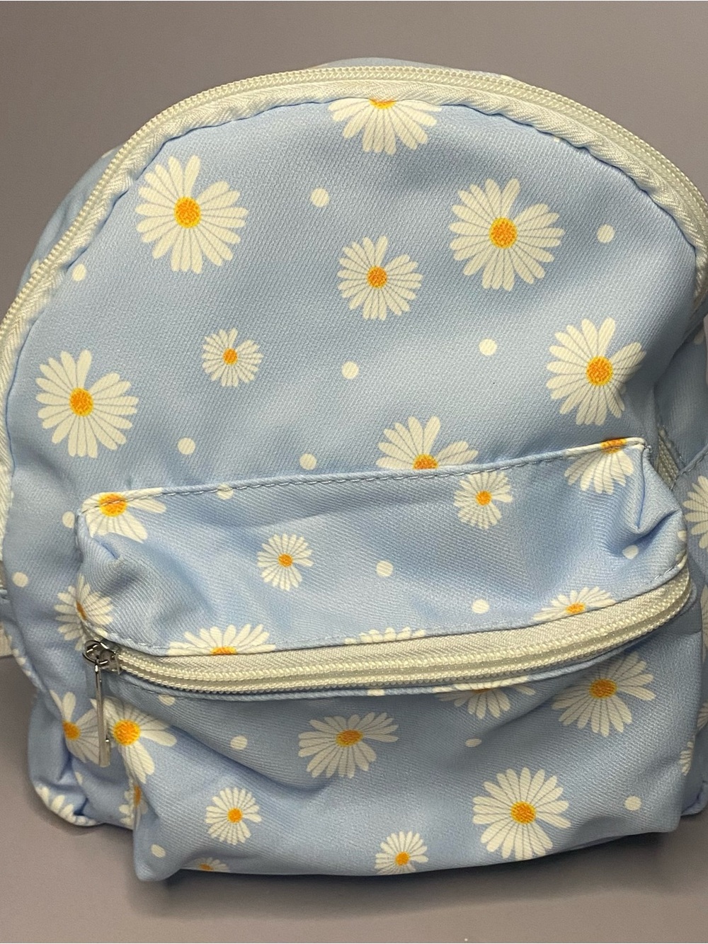 New Elli by Capelli Womens or Kids Daisy Print Mini Backpack - Light Blue